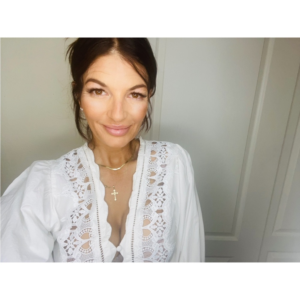 Free People White Lace Blouse